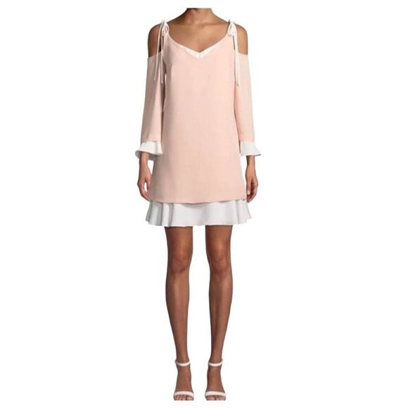 Nanette Lepore Cold Shoulder Shift Dress (size 6) - Picture 1 of 10